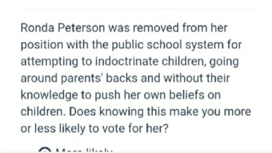 HD39 ‘Push’ Poll Libels Candidate Peterson By Messaging Voters, Claiming That She’d Been Fired