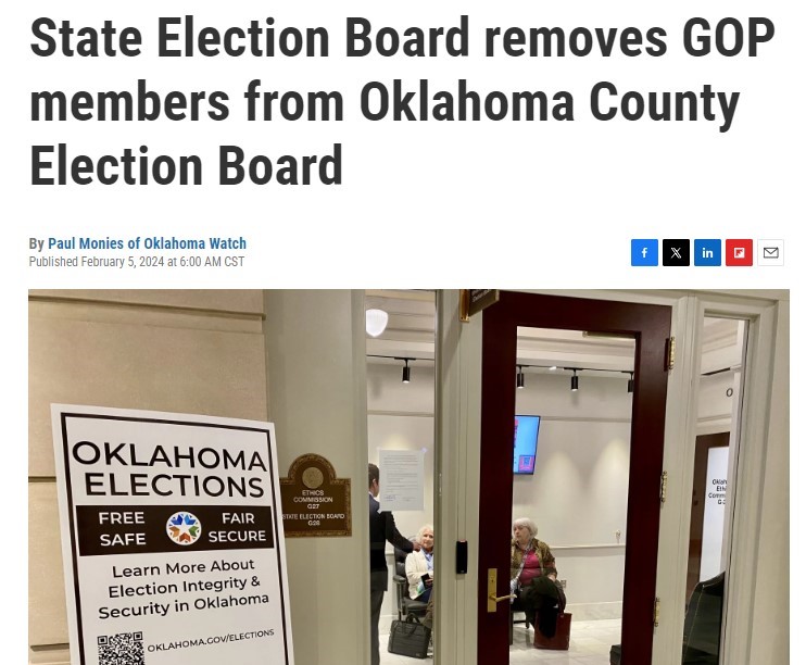 Why Do Questions About Oklahoma Elections Cause Push Back From Oklahoma Election Officials?