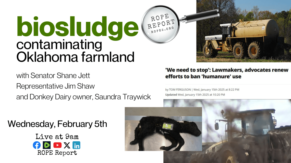 Senator Jett, Rep. Jim Shaw and Oklahoma Donkey Dairy Farmer, Saundra Traywick – Why Dumping Human Waste On Farmland Needs To Stop