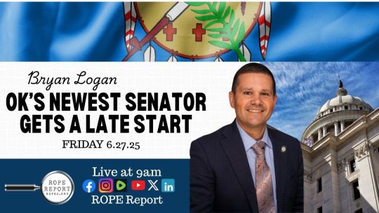 Oklahoma’s Newest Senator, Bryan Logan, Comes In Late