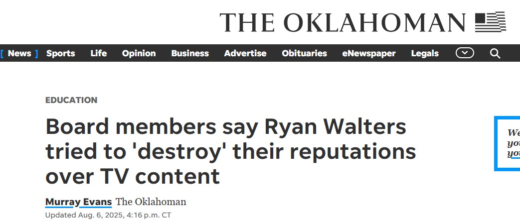 In Bizarre Twist, OSDE Board Members Accuse State Super Of Character Assassination After Assassinating Character Of State Super