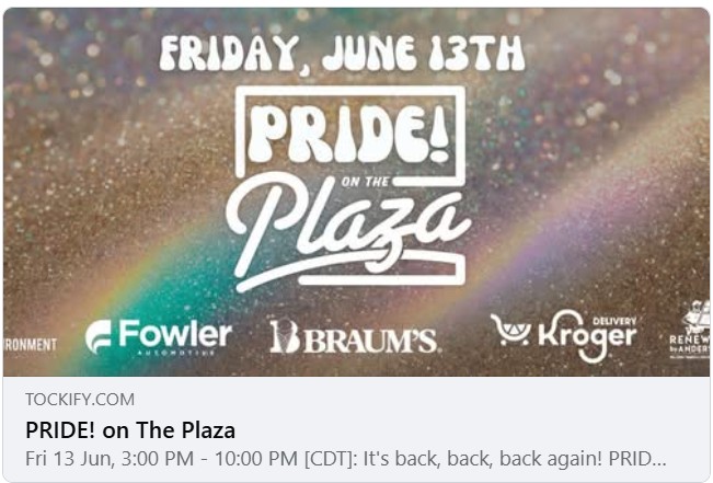 pride on the plaza