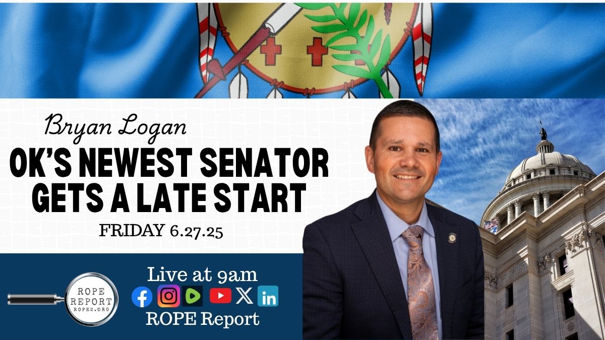 Oklahoma Senator Bryan Logan Gets A Late Start