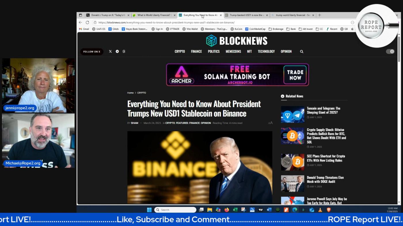 President Trump Signs Stable Coin Legislation